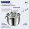 image:imageTramontina Tempo TriPly Base Stainless Steel 8Quart Stock Pot with Glass Lid InductionReady Pasta Pot OvenSafe DishwasherSafeSauce Pan