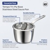 image:imageTramontina Tempo TriPly Base Stainless Steel 8Quart Stock Pot with Glass Lid InductionReady Pasta Pot OvenSafe DishwasherSafeSauce Pan