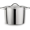 image:imageTramontina Tempo TriPly Base Stainless Steel 8Quart Stock Pot with Glass Lid InductionReady Pasta Pot OvenSafe DishwasherSafeStock Pot