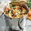 image:imageTramontina Tempo TriPly Base Stainless Steel 8Quart Stock Pot with Glass Lid InductionReady Pasta Pot OvenSafe DishwasherSafeStock Pot