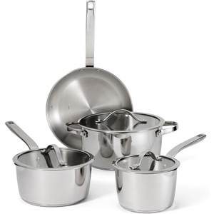 image:imageTramontina Tempo TriPly Base Stainless Steel 8Quart Stock Pot with Glass Lid InductionReady Pasta Pot OvenSafe DishwasherSafeCookware Set