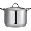 image:imageTramontina 16Quart Stainless Steel Stock Pot with Lid  Large Pasta Pot for Soups and Stews Oven amp Dishwasher Safe16 Quarts