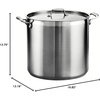 image:imageTramontina Gourmet Stainless Steel 12Quart Stock Pot with Lid24 quart