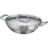 image:imageTramontina Utsava 4Quart TriPly Clad Stainless Steel Kadai with Lid  Large Kadhai Pot for Indian CookingCeramic