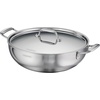 image:imageTramontina Utsava 4Quart TriPly Clad Stainless Steel Kadai with Lid  Large Kadhai Pot for Indian CookingCeramic
