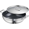 image:imageTramontina Utsava 4Quart TriPly Clad Stainless Steel Kadai with Lid  Large Kadhai Pot for Indian CookingCeramic