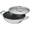 image:imageTramontina Utsava 4Quart TriPly Clad Stainless Steel Kadai with Lid  Large Kadhai Pot for Indian CookingCeramic