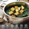 image:imageTramontina Utsava 4Quart TriPly Clad Stainless Steel Kadai with Lid  Large Kadhai Pot for Indian CookingUncoated