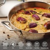 image:imageTramontina Utsava 4Quart TriPly Clad Stainless Steel Kadai with Lid  Large Kadhai Pot for Indian CookingUncoated