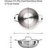 image:imageTramontina Utsava 4Quart TriPly Clad Stainless Steel Kadai with Lid  Large Kadhai Pot for Indian CookingUncoated