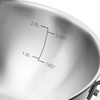 image:imageTramontina Utsava 4Quart TriPly Clad Stainless Steel Kadai with Lid  Large Kadhai Pot for Indian CookingUncoated