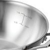 image:imageTramontina Utsava 4Quart TriPly Clad Stainless Steel Kadai with Lid  Large Kadhai Pot for Indian CookingUncoated