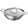 image:imageTramontina Utsava 4Quart TriPly Clad Stainless Steel Kadai with Lid  Large Kadhai Pot for Indian CookingUncoated