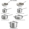 image:imageTramontina Signature TriPly Clad Stainless Steel 13Pc Pots and Pans Set  Cookware Kitchen Set InductionReady DishwasherSafe NSFCertified12Piece