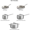 image:imageTramontina Signature TriPly Clad Stainless Steel 13Pc Pots and Pans Set  Cookware Kitchen Set InductionReady DishwasherSafe NSFCertified8Piece
