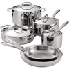 image:imageTramontina Signature TriPly Clad Stainless Steel 13Pc Pots and Pans Set  Cookware Kitchen Set InductionReady DishwasherSafe NSFCertified10Piece