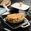 image:imageTramontina Bestow Enameled Cast Iron 10Inch Skillet with Lid Blue  Perfect Pan for Frying Searing Braising and OventoTable CookingLatte