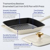 image:imageTramontina Bestow Enameled Cast Iron 10Inch Skillet with Lid Blue  Perfect Pan for Frying Searing Braising and OventoTable CookingLatte