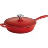image:imageTramontina Bestow Enameled Cast Iron 10Inch Skillet with Lid Blue  Perfect Pan for Frying Searing Braising and OventoTable CookingRed
