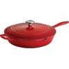image:imageTramontina Bestow Enameled Cast Iron 10Inch Skillet with Lid Blue  Perfect Pan for Frying Searing Braising and OventoTable CookingRed