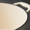 image:imageTramontina Bestow Enameled Cast Iron 25Qt Sauce Pan with Lid Blue  InductionReady Saucepan OvenSafeLatte