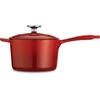 image:imageTramontina Bestow Enameled Cast Iron 25Qt Sauce Pan with Lid Blue  InductionReady Saucepan OvenSafeRed