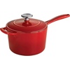 image:imageTramontina Bestow Enameled Cast Iron 25Qt Sauce Pan with Lid Blue  InductionReady Saucepan OvenSafeRed