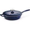 image:imageTramontina Bestow Enameled Cast Iron 12Inch Skillet with Lid SunriseBlue