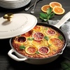 image:imageTramontina Bestow Enameled Cast Iron 12Inch Skillet with Lid SunriseLatte
