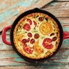 image:imageTramontina Bestow Enameled Cast Iron 12Inch Skillet with Lid SunriseRed