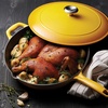 image:imageTramontina Bestow Enameled Cast Iron 12Inch Skillet with Lid SunriseSunrise