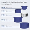 image:imageTramontina Utsava 34Quart TriPly Clad Stainless Steel Tope with LidStainless Steel
