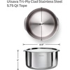 image:imageTramontina Utsava 34Quart TriPly Clad Stainless Steel Tope with LidStainless Steel