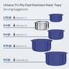 image:imageTramontina Utsava 34Quart TriPly Clad Stainless Steel Tope with LidStainless Steel